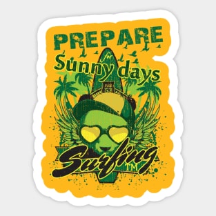 SunnyDay-Surfing Sticker